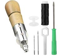 Tressify Kit d'alêne de couture portable 8 pièces : outil de réparation indispensable pour le travail du cuir