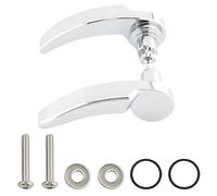 Tressify Poignée de couvercle chromée pour Road Glide & Street Glide, poignée de sacoche en alliage d'aluminium de 8 cm