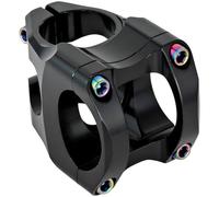 Tressify Potence de vélo de Montagne Black Hollow, Alliage d'aluminium, Longueur 1,4 in / 3,5 cm, Angle 0 degré, 4,8 oz / 136 g, Guidon Court pour VTT de Descente et Sorties Tout Terrain