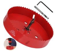 Tressify Scie-cloche bimétallique, avec mandrin à mandrin, scie bimétallique, outil de perçage pour panneaux en PVC, contreplaqué, plaques en plastique