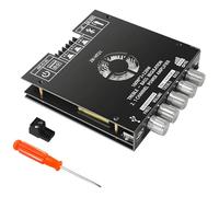 Tressify Tda7498E Carte amplificateur haute puissance 2.1 canaux 160 W + 160 W + 220 W Prend en charge 5.0, USB, Aux, dissipateur de chaleur inclus