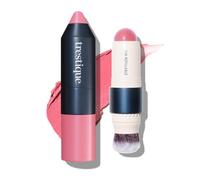 TRE'STIQUE Couleur en barre : ce fard à joues vegan en crème-gel modulable peut passer d'une teinte transparente à un fard à joues plus intense en quelques passages. Le résultat est une peau de