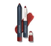 TRE'STIQUE Matte Lip Crayon, Matte Lipstick With Built-in Lip Gloss Balm, 2-in-1 Lip Liner Set With Lip Crayon and Lip Balm, Lipstick and Lip Gloss Kit (Tuscan Wine Refillable)