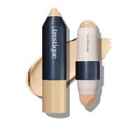 TRE'STIQUE Trestique Foundation Stick, base en stick rechargeable pour le visage avec éponge intégrée, nettoie