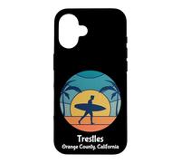 Trestles Orange County California Surf Vintage Surfer Soleil Coque pour iPhone 16
