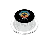 Trestles Orange County California Surf Vintage Surfer Soleil PopSockets PopGrip pour MagSafe