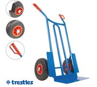 TRESTLES S01 Bleu Diable | Barre en acier | Roue increvable enPolyuréthane| Capacité de charge 250 kg