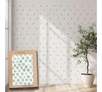 TRESXICS Stickers Muraux Enfants Aquarelle à Pois, 200 pièces, Décoration Chambre Bébé Original et Résistant, Effet Papier Peint Adhesif Mural, Application Facile et Amovible (Vert)