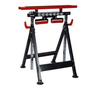 Tréteau d’atelier 4 Fonctions Support à rouleaux Support à billes Support V Pliant Réglable Hauteur