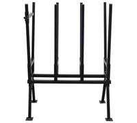 Tréteau en acier enduit de poudre noir 76x50x103 cm capacité 400 kg support pliant stable pour sciage découpe bois chantier atelier jardin bricolage menuiserie