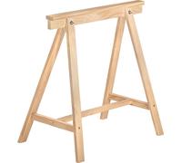 Tréteau en bois "Deco", pied de table en bois massif, capacité de charge max. 400 kg, tréteau pour bureaux et tables de salle à manger