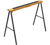 Tréteau pliable - MEISTER - Acier - 100kg de charge - Noir