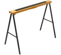 Meister Tréteau en métal, 100 kg, pliable, avec poignée de transport, support antidérapant, tréteau en métal, pliable, avec support en caoutchouc, hauteur de travail de 780 mm, 5258130