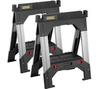 Lot 2 tréteaux bi-matière pliant ajustables FatMax 1-92-980 STANLEY
