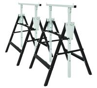 Tréteau pliant 150kg réglable en hauteur 810/1200mm - Lot de 2 - STILKER - 09056.02