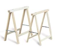Cycles Mercier Tréteau pliant 415 bois pin 75 x 75 cm Noir G