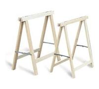 Cycles Mercier Tréteau pliant 415 bois pin 75 x 75 cm Noir G