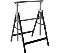 TRETEAU PORTABLE METALLIQUE - MAX. 180kg-pc - réglable en hauteur télescopique - Noir