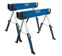 Scheppach Tréteaux de chantier MWB600 – 820 mm – 600 kg par tréteau – Lot de 2