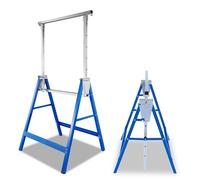 Tréteaux de travail Atelier Acier Panneaux Planches 80-130 cm Supports pliables Bricolage 7 niveaux Garage Hauteur réglable