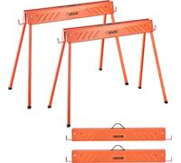 Tréteaux VEVOR, lot de 2 tréteaux de travail, tréteaux de sciage 300 kg, tréteaux d'échafaudage avec pieds pliables, tréteaux pliables portables avec patins antidérapants, pour travaux sur bois, menui