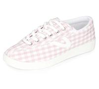 TRETORN Nyliteplus Baskets en Toile à Lacets pour Femme Style Vintage Classique, Vichy Rose, 37 EU