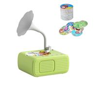 Tretregard Kids Phonograph, phonographe pour Enfants avec 96 Cartes - Lecteur de Contes musicaux éducatifs, Gramophone pour Tout-Petits, Livre Audio, Jouet interactif pour garçons et Filles (Green)