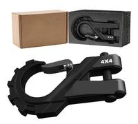 Treuil, 2pcs 3/8 Winch Hook Max 45 Lbs With Safety Latch For ATV UTV SUV Trailers Towing Accessories,pour garage(Black)