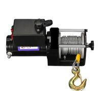 Treuil, 3000LBS 24V/12V Electric Winch + 8M Synthetic Rope, Wireless Control, Suitable For ATV SUV Boat Truck Trailer Recovery Off-Road,pour garage(24V 3000lb)