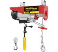 Treuil à Câble Électrique 400 kg, 850 W, Hauteur de Levage 12 m, Vitesse 10 m/min, Palan Électrique avec Télécommande Filaire, Moteur en Cuivre Pur, pour Garage, Entrepôt et Usine