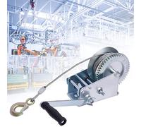 Treuil à CâBle Manuel de Halage Charge, Forte Force de Traction Jusqu'à 1588kg avec CâBle MéTallique Pour Tirer Par Ex. des Voitures, des Remorques