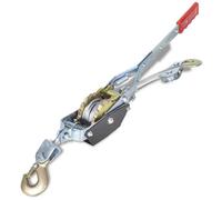 Treuil à câble - vidaXL - 1000 kg - 2 vitesses - 2 crochets - Fer