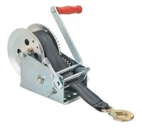 vidaXL Treuil à main avec sangle Capacité 1587 kg Argent