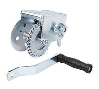 Treuil à manivelle manuel à cabestan de remorque en métal de 600 LBS, treuil manuel robuste pour bateau de yacht, cadre en fer galvanisé avec cliquet réversible, accessoire de