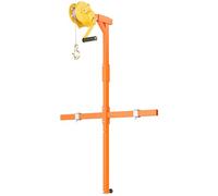 Treuil autobloquant robuste pour unités AC, outil de levage extérieur de qualité professionnelle avec support en acier épais, 5 HP, câble de 30 m
