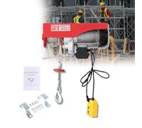 Treuil De Levage Électrique, Nouvel Ascenseur Portatif,Palan De Chantier, Avec Télécommande Filaire Et Treuil Électrique À Élingues Simples/Doubles,Télécommande Filaire De 170 Mm 400kg-12m