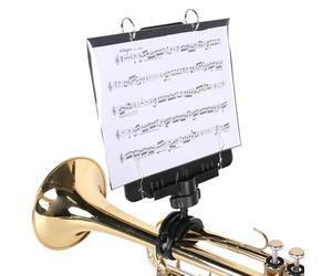 Treuil de marche trompette - Support de musique antidérapant en ABS | Comprend 5 dossiers de partitions Ergonomique portable - Accessoire d'instrument de musique pour défilé en plein air répétition et