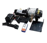 Treuil de petit véhicule électrique 12V 24V, grue d'auto-sauvetage tout-terrain, monté de manière pratique pour la récupération(4000 pounds 12v B)