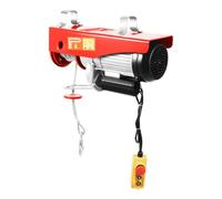 Treuil électrique, 1000 kg, palan à chaîne, hauteur de levage de 12 m avec une corde/6 m de hauteur de levage avec deux cordes, boucles simples/doubles