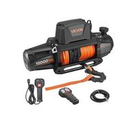 Treuil Électrique 12 V CC 4500 kg-VEVOR-avec Corde Synthétique Φ 8,9 mm x 27,4 m-Étanchéité IP67-Télécommande sans Fil et Filaire