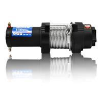 Treuil Électrique 12 V 4500 lb 2041 kg avec Télécommande Sans Fil Treuil à Câble en Acier Étanchéité IP55 avec Contrôleur Filaire pour Véhicules VTT SUV Camions