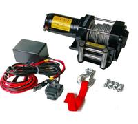 TREUIL ELECTRIQUE 12V 1360 / 2720KG 1000W, TREUIL A CABLE LONGUEUR 9.2M Ø5.5MM