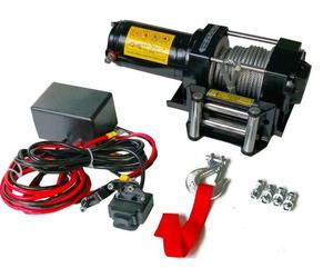 TREUIL ELECTRIQUE 12V 1360 / 2720KG 1000W, TREUIL A CABLE LONGUEUR 9.2M Ø5.5MM