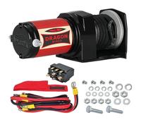 Treuil électrique 12V 2000 lbs / 907 kg - Dragon Winch Maverick Palan électrique puissant 1.4 CV, câble synthétique 10m - Quad, ATV, UTV, Charrues + accessoires treuil