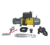 TREUIL ELECTRIQUE 12V 5900KG 4800W, TREUIL A CORDE SYNTH2TIQUE LONGUEUR 27m Ø9mm