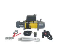 Treuil électrique 12V 5900KG 4800W, Treuil à corde synthétique longueur 27m Ø9mm