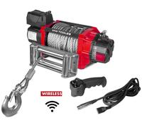 Treuil électrique 12V 8164 kg câble 22m acier télécommande sans fil MW Tools SEL820012