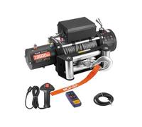 VEVOR Treuil électrique 12 V CC 6100 kg – câble acier Ø9,5 mm×24 m – télécommande – IP55