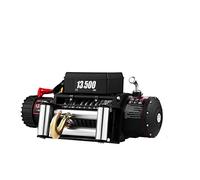 Treuil électrique 13 500 lb / 6 123,5 kg 12 V, avec câble de 24 m, treuil, palans électriques télécommande sans fil (câble en acier robuste) Assurer la Stabilité(1500W)