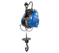 Treuil électrique 1500 W 220 V 250 kg 30 m Câble en fil d'acier anti-torsion Hauteur de levage : 29 m Poignée de commande par câble/télécommande